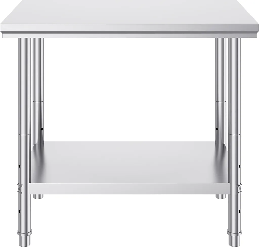 Table de préparation SucceBuy inox 90x60 cm 315kg pour cuisine et garage