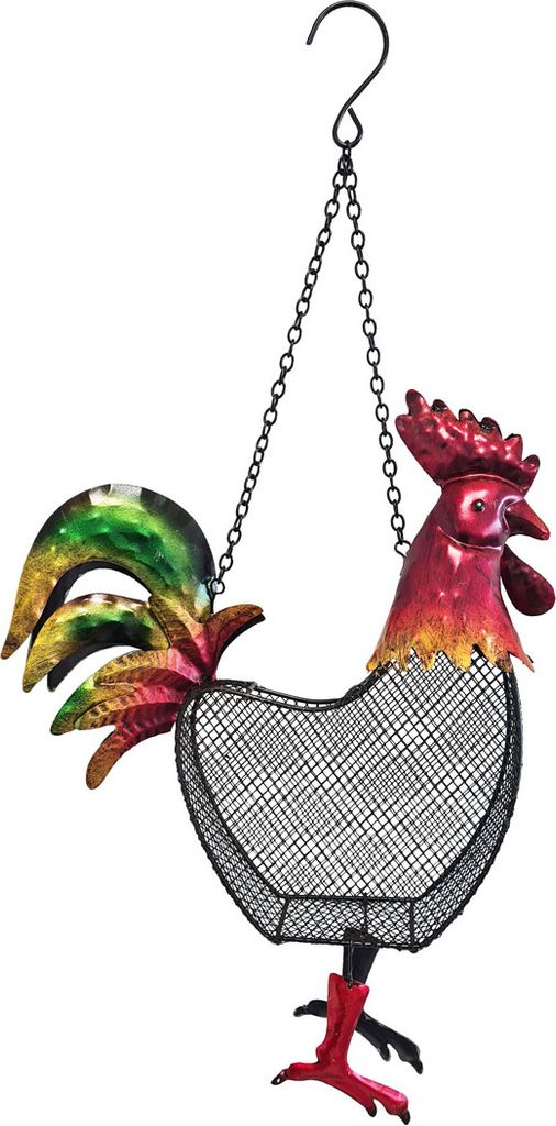 abc HOME | Futterstelle für Vögel | Hahn | 35 cm H