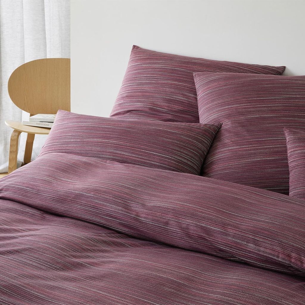 elegante Mako-Jersey Kissenbezug einzeln Motion Farbe Bordeaux Größe 80x80