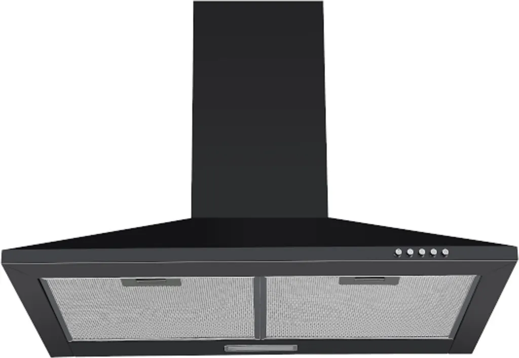 Cappa Cucina 60cm PKM 6091BH - Risparmio Energetico LED e Nero Elegante