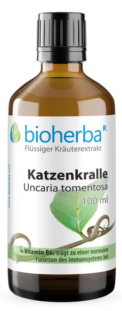 Bioherba Katzenkralle Uncaria tomentosa Tropfen Tinktur 100 ml