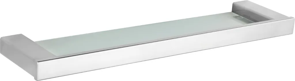 Tablette en Verre Trempé et Supports Chrome Mexen Pavo - Finition Haut de Gamme