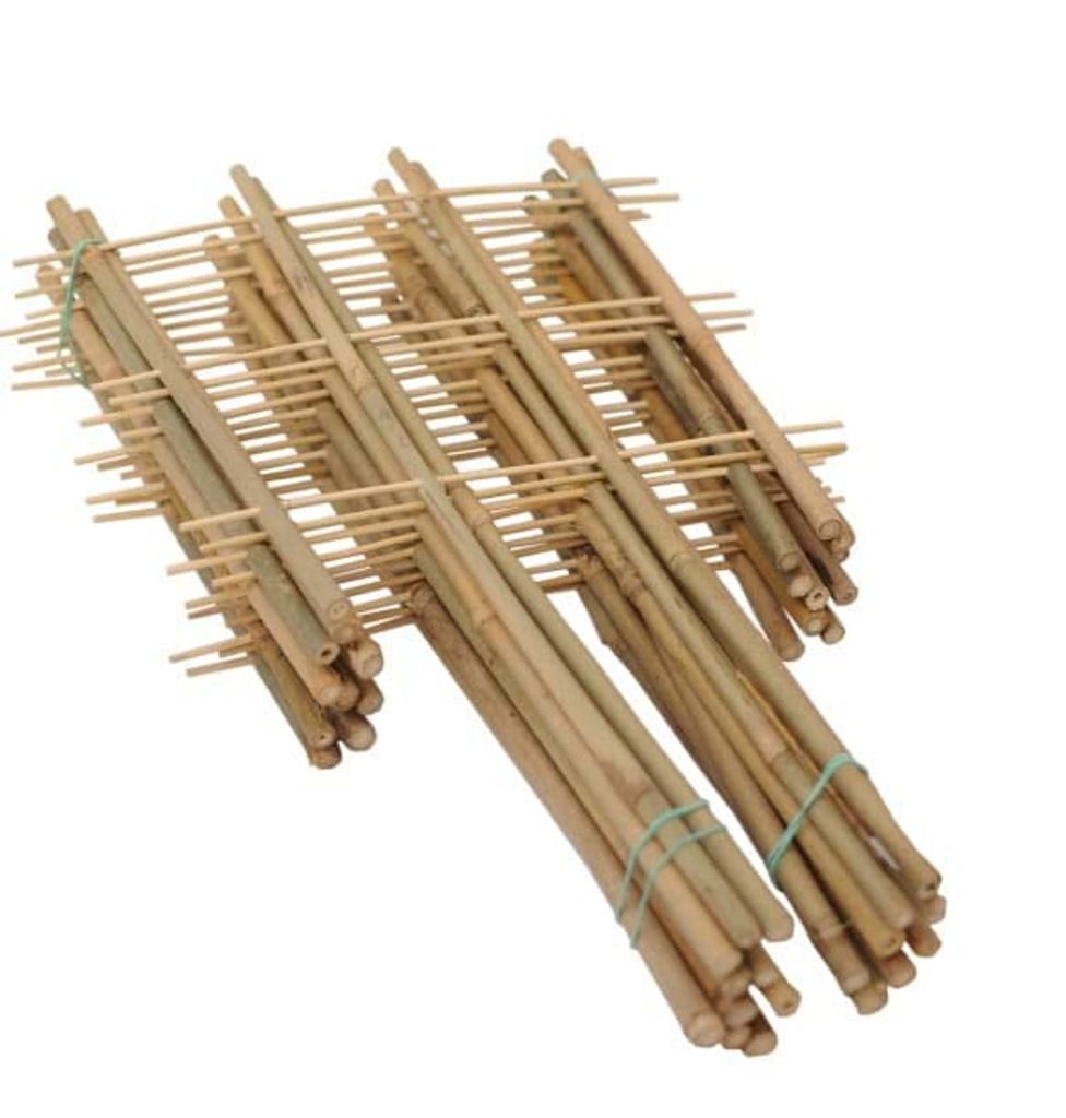 DIXIE STORE Rankgitter Bambus Set für Pflanzen - 4S 10 Stück Länge 60 cm