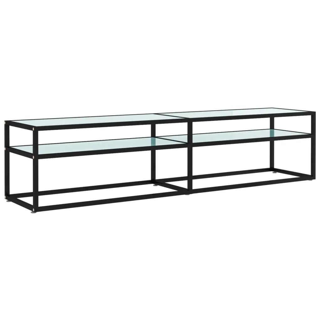 Trend Soggiorno: Mobile TV SYFAX™ 180cm Marmo Bianco e Vetro