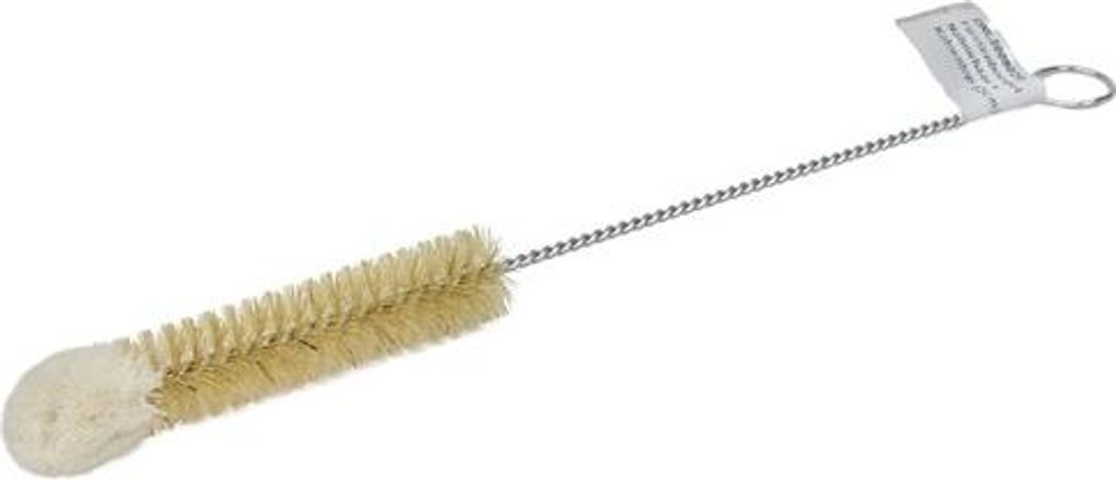 Flaschenbürste mit Naturborsten und Baumwollspitze – Reinigungszubehör für Flaschen & Trinkbehälter Flaschenbürste mit Naturborsten und Baum...