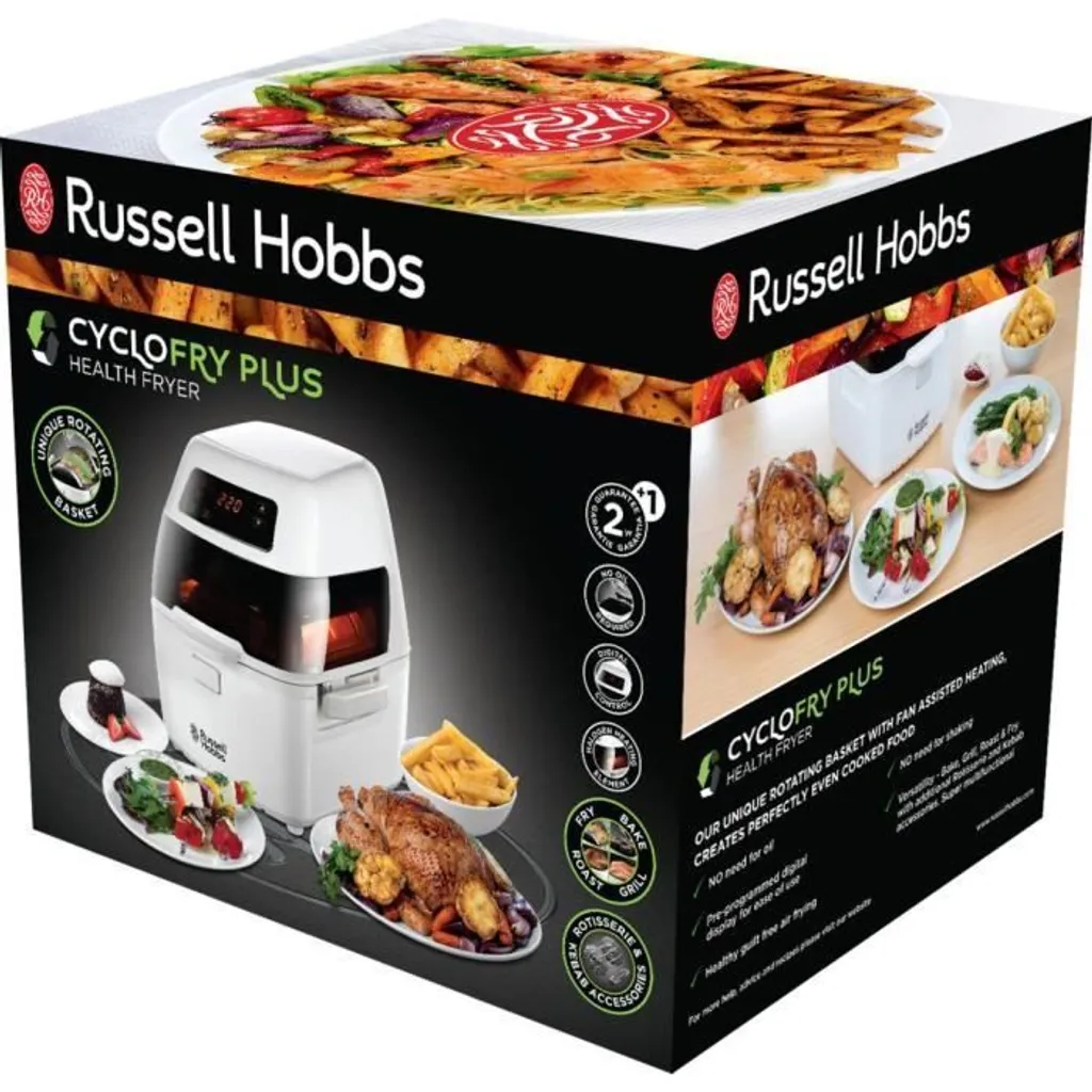 Friteuse sans huile Russell Hobbs 22101-56 CycloFry Plus air chaud 1kg