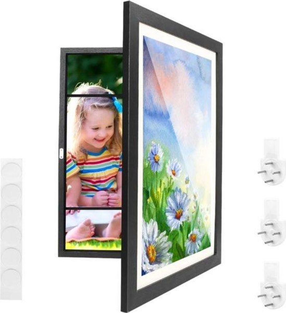 Kunstwerk A3-Größe Schwarz Kunststoff Wissellijst