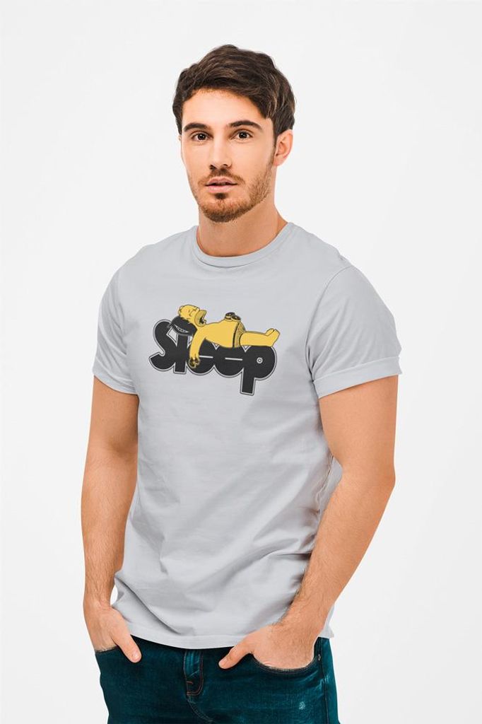 D&B Uni Polo MO00056 TheSimpsons Grau-Größe 2XL