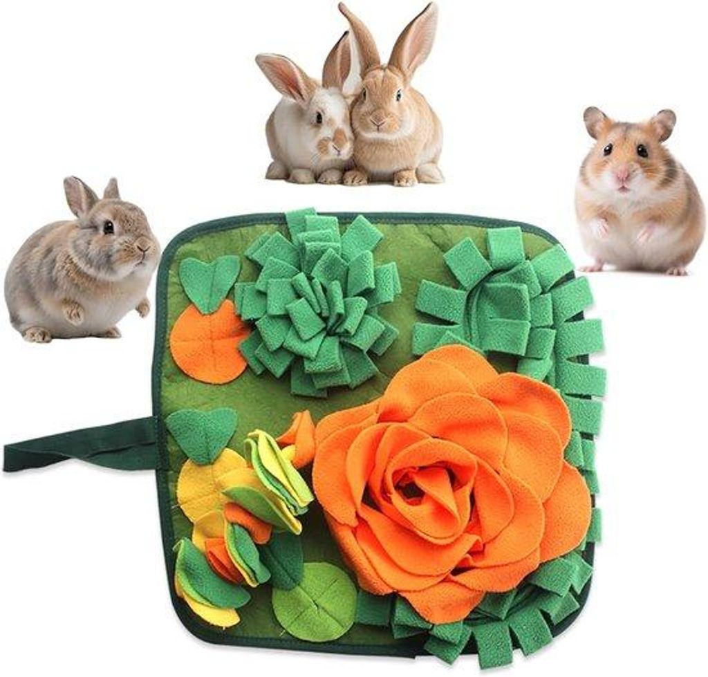 Interaktives Futterboxen-Set für kleine Haustiere, Puzzle-Futterbox, für Kaninchen, Cavia, Hamster und Hundewelpen.