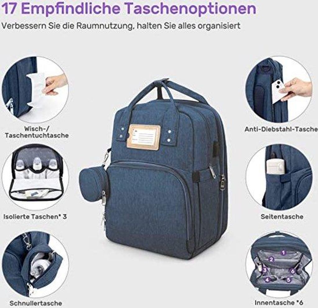Baby-Luiertas mit Tragegriff - Soft-Luiertas für kleine Kinder