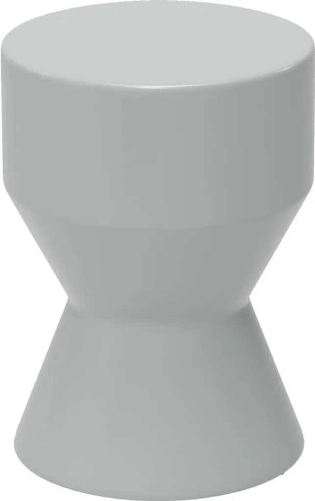 Sgabello Fortuna Lai Ceramica Grigio 45cm - Pouf Esterno Design