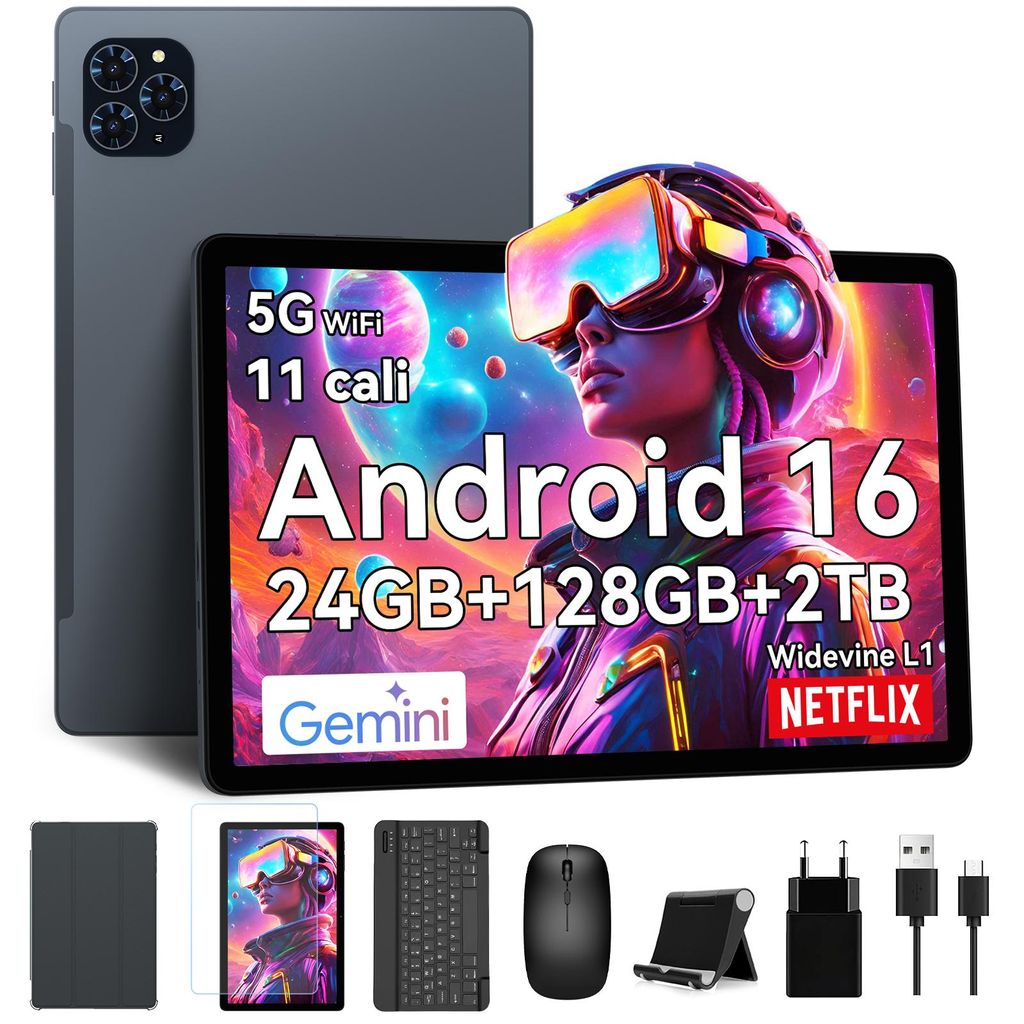 T90 Android 16 Tablet z klawiaturą i rysikiem–11-calowy Zdjęcie produktu 