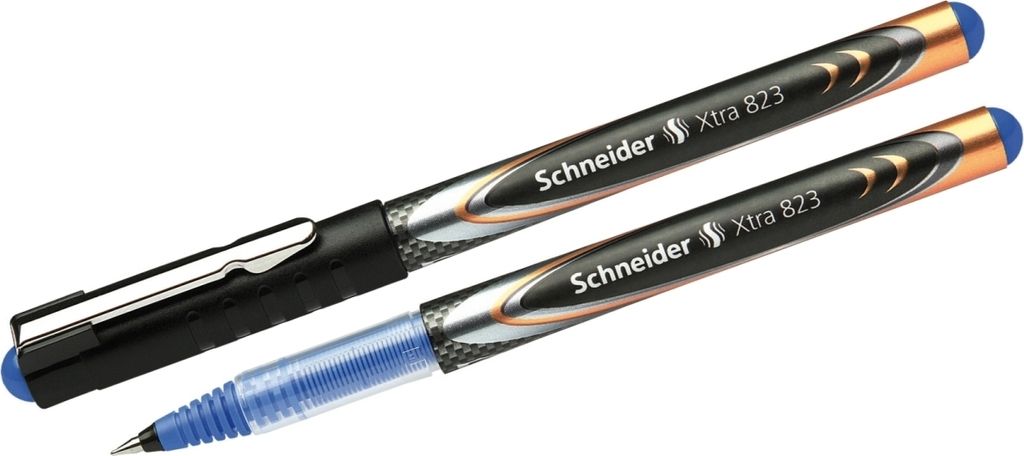 Schneider XTRA 823 Tintenroller schwarz 0,3 mm, Schreibfarbe: blau, 10 St.