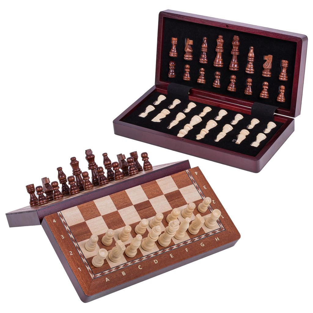 SQUARE - Jeu d'échecs - MAGNETIQUE 290 - Acajou - Pièces Image du produit 
