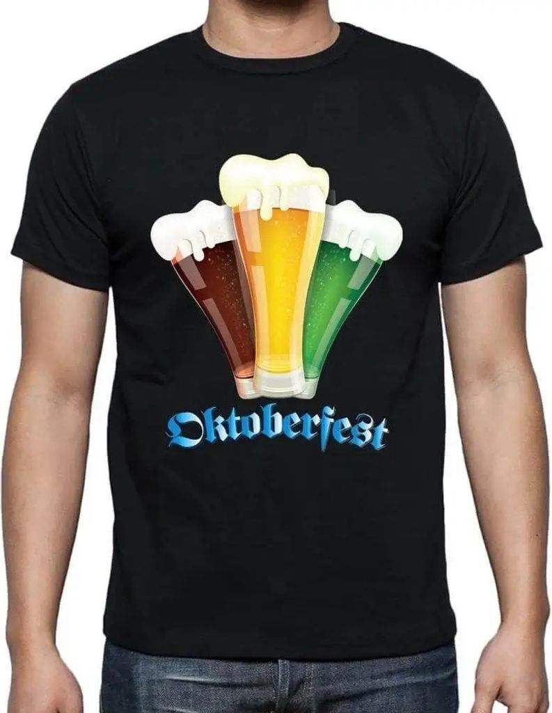 Herren Grafik T-Shirt -Biere – Beers – Öko-Verantwortlich Vintage Jahrgang Kurzarm Lustige Druck Geburtstag Geschenk Mann