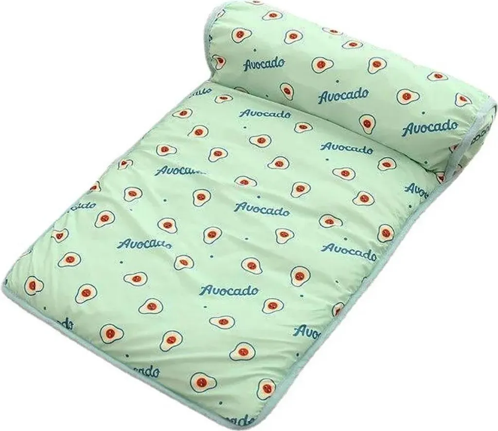 Tappetino per cani, effetto rinfrescante, materiale in seta traspirante, verde, 60 cm x 40 cm