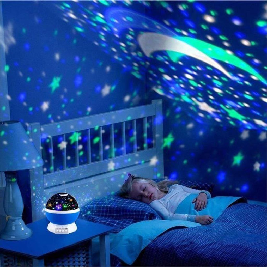 Nachtlicht für Kinder mit Sternenprojektion, 360° drehbar – Produktbild 