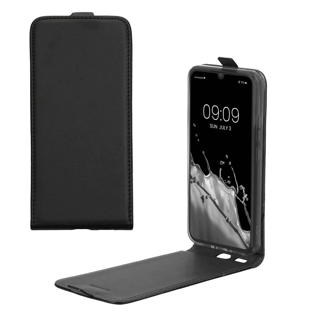 kwmobile Schutzhülle kompatibel mit Samsung Galaxy A34 5G - Hülle Handy - Flip Case Handyhülle Schwarz