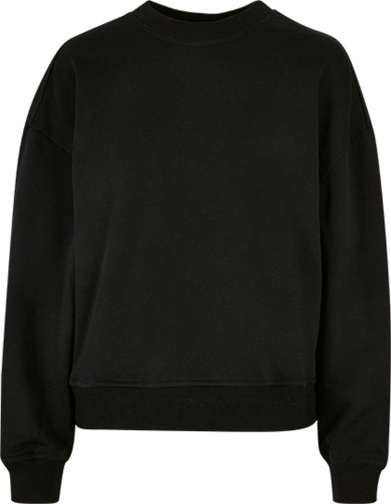 Build Your Brand BY212 | Ladies Oversized Crewneck Sweatshirt XS bis 5XL - Farbe: Black - Größe: XXL