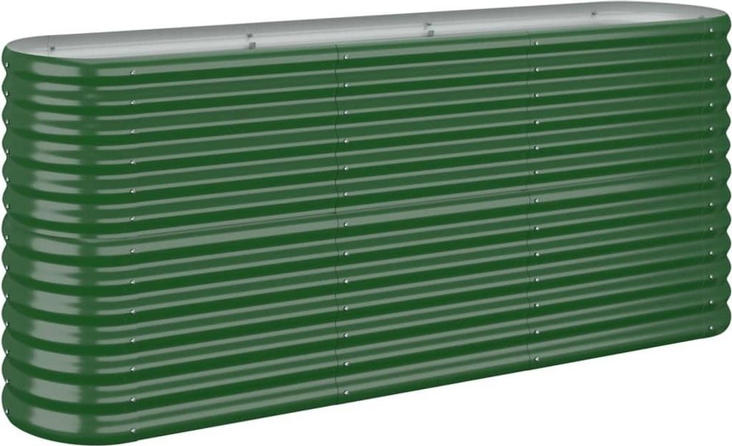 vidaXL Pozinkovaná ocelová vyvýšená postel 152x40x68 cm Obrázek produktu 