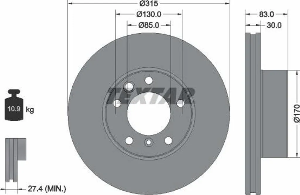 Disque de frein ventilé haute performance pour Mercedes Classe G W463