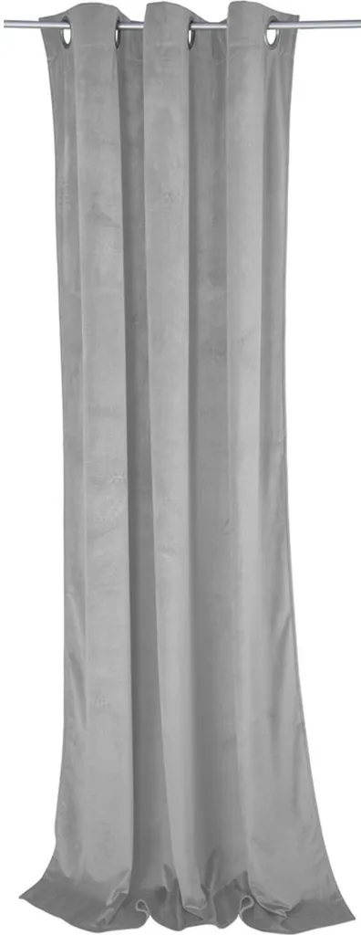 TOM TAILOR Tenda French Velvet Grigio Chiaro 135x245 | Opaca Lusso