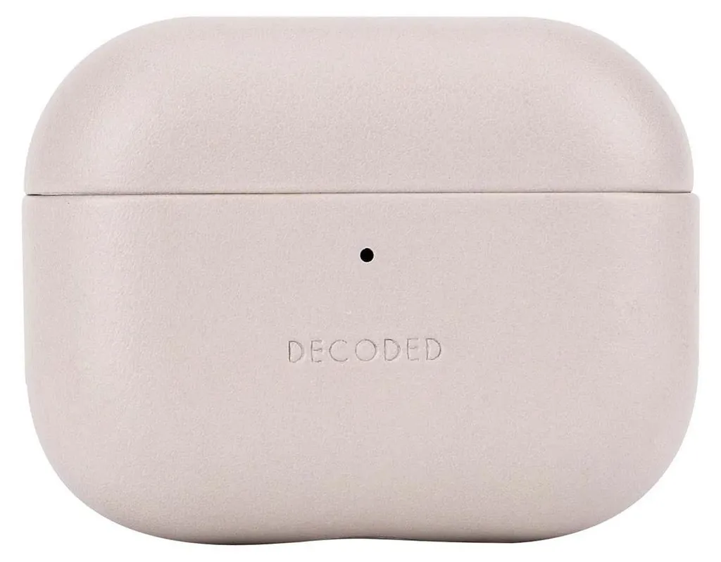 Custodia AirPods Pro 3 Decoded Vera Pelle Argilla | Protezione Premium