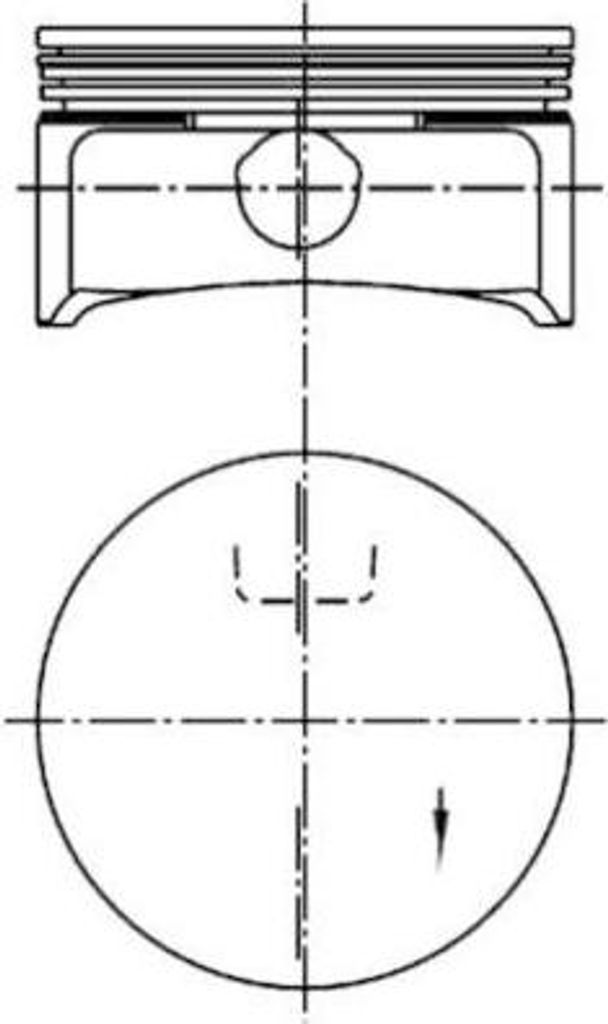 KOLBENSCHMIDT 99741610 Kolben für OPEL Corsa C Schrägheck (X01) Meriva A (X03) Astra H Caravan (A04) Astra H Schrägheck (A04) Astra G CC (T98)