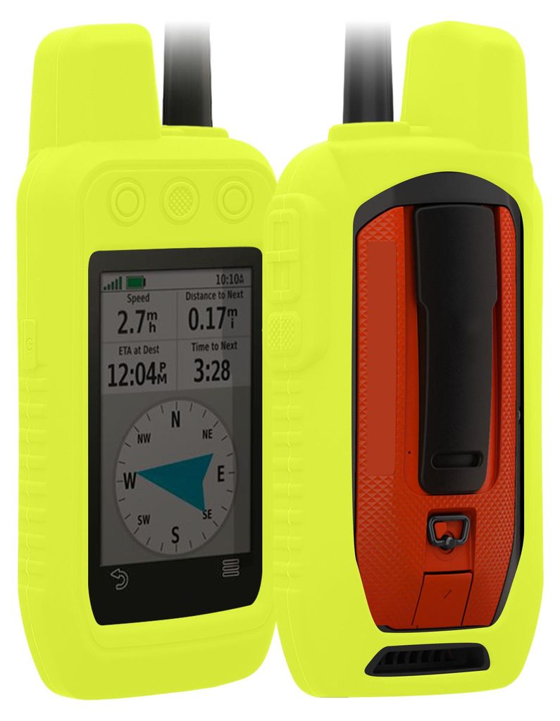 kwmobile Hülle für Garmin Alpha 300 / Alpha 200 Schutzhülle - Hülle für GPS Handgerät - Case in Neon Gelb