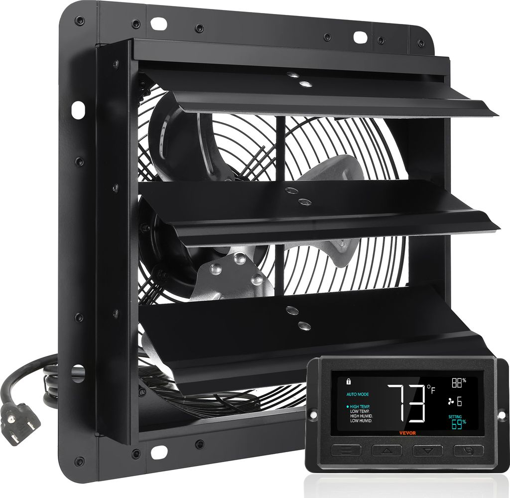 Odsávací ventilátor VEVOR, 254 mm, regulátor teploty a Obrázek produktu 