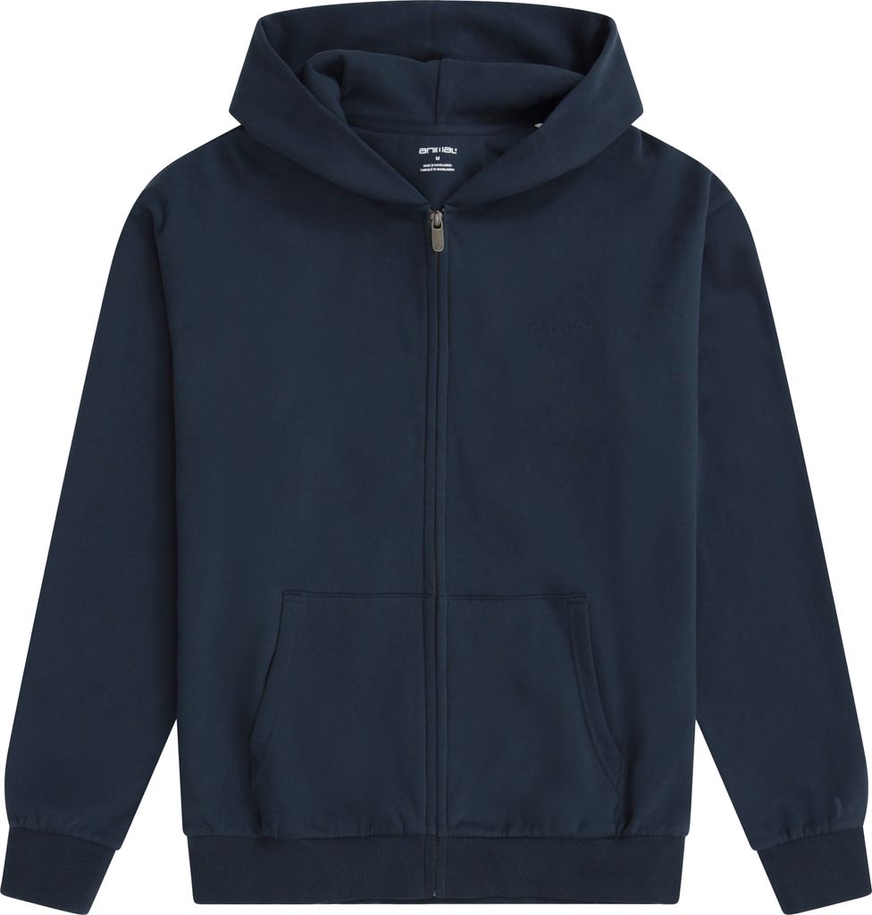 Animal - Hoodie mit durchgehendem Reißverschluss Logo für Herren MW4196 (S) (Dunkelblau)