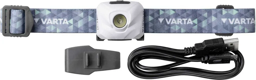 Lampada Frontale Varta H30R Ultralight Grigio - 3W LED 300lm