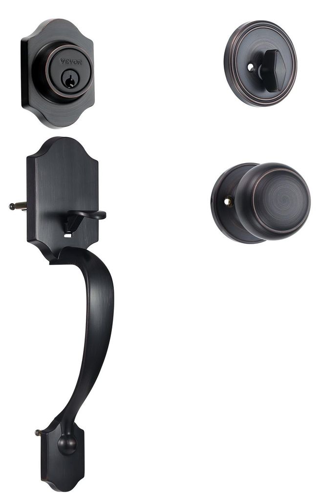VEVOR Kit poignée et verrou de porte d'entrée, kit serrure Image du produit 