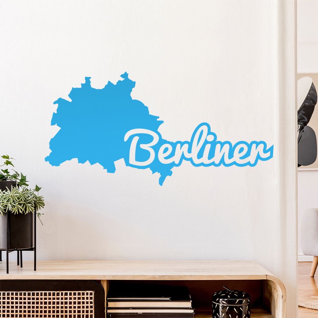 Berliner Herkunft Wandtattoo Wandaufkleber Wall Sticker - Dekoration, Küche, Wohnzimmer, Schlafzimmer, Badezimmer