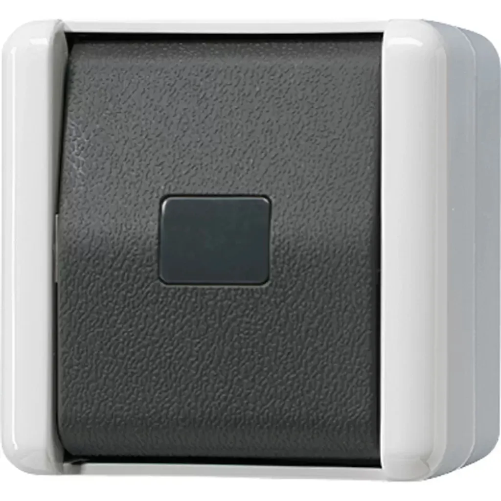 Poussoir JUNG 834 W Noir pour Télérupteur - Installation Rapide 10A