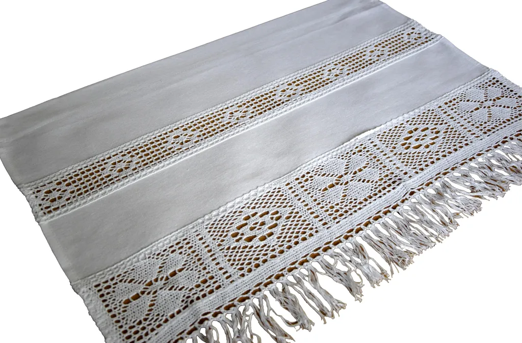 Rideau blanc occultant partiel dentelle 50x200 - Stop vis-à-vis avec style