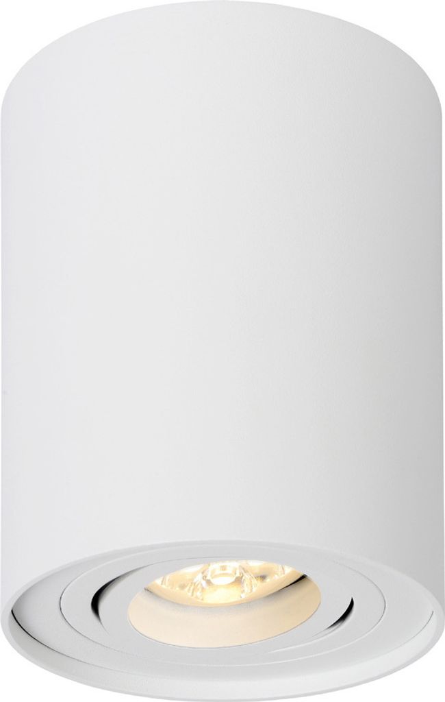 LED Deckenleuchte Aufbauleuchte Downlight Rund 6,5W GU10 2700K warmweiß Aluminium weiß schwenkbar