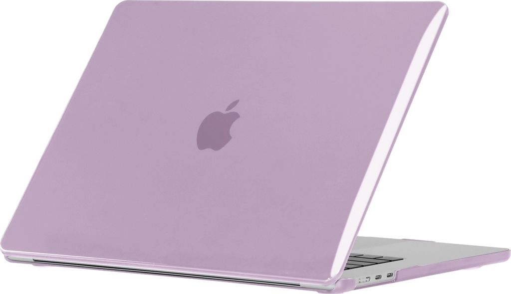 Mobigear Glossy MacBook Air 15 Zoll (2023-2025) Hardcase Hülle MacBook Case - Lila - Model A2941 / A3114 / A3241