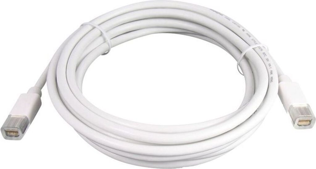 Dr. Bott Mini DisplayPort Cable (m-m), Kabel weiß, 3 m