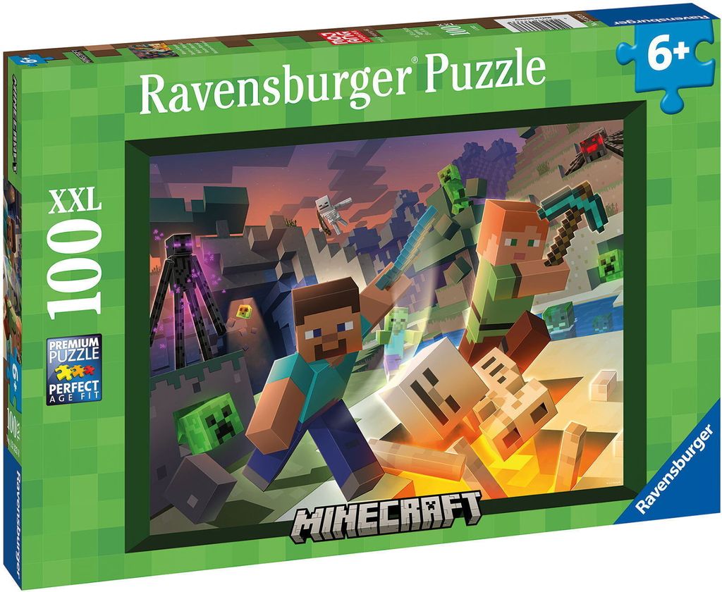 Ravensburger Kinderpuzzle Monster Minecraft Produktbild 
