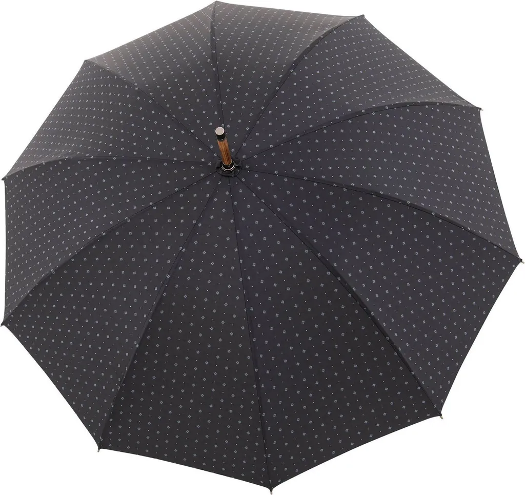 Grand Parapluie Canne pour Homme Doppler Norfolk Cottage Noir Classique
