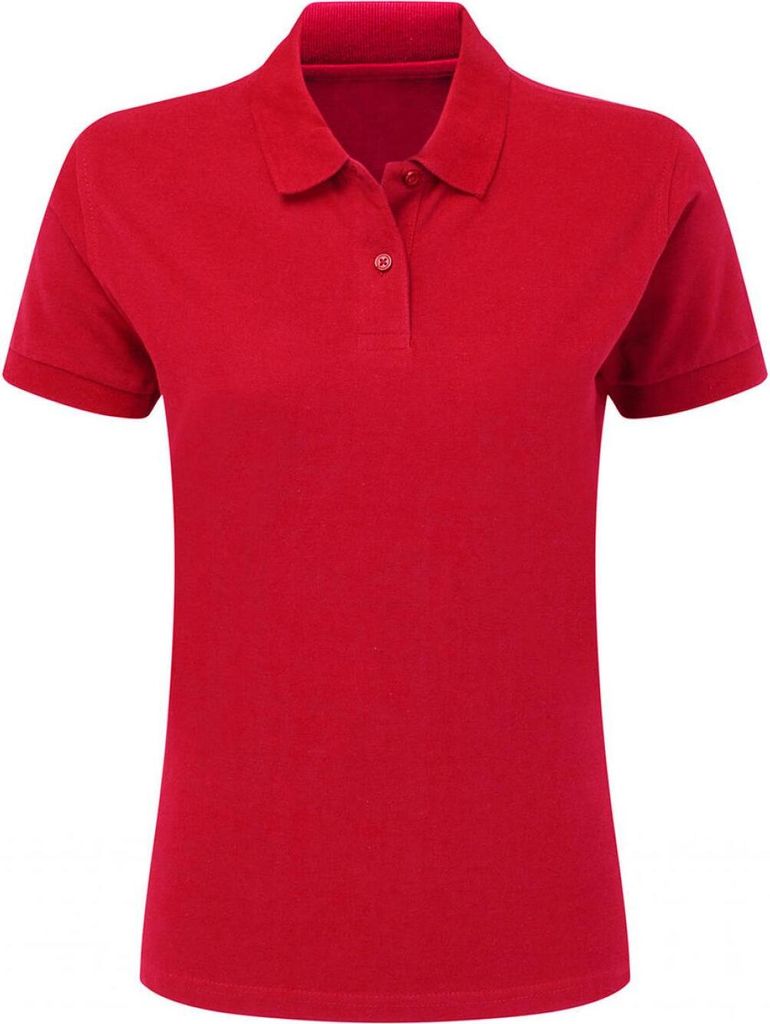 SG SG50F | Ladies' Baumwolle Poloshirt für Damen - Farbe: Red - Größe: M