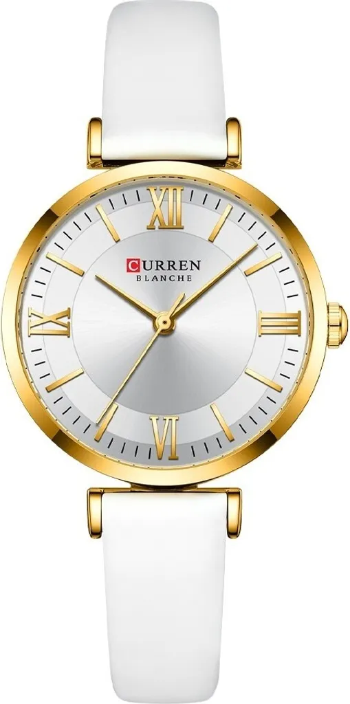 Montre Quartz CURREN Nina Blanche KP14238 en Acier Inoxydable Chic