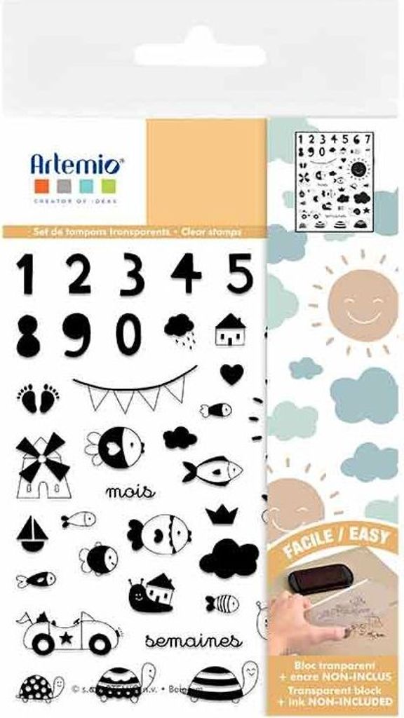 Transparentes Tampon-Set - Hübsche Kinderreime