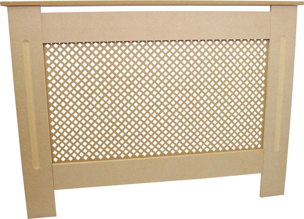 Cubierta para radiador, MDF sin tratar, 1115 mm Imagen del producto 