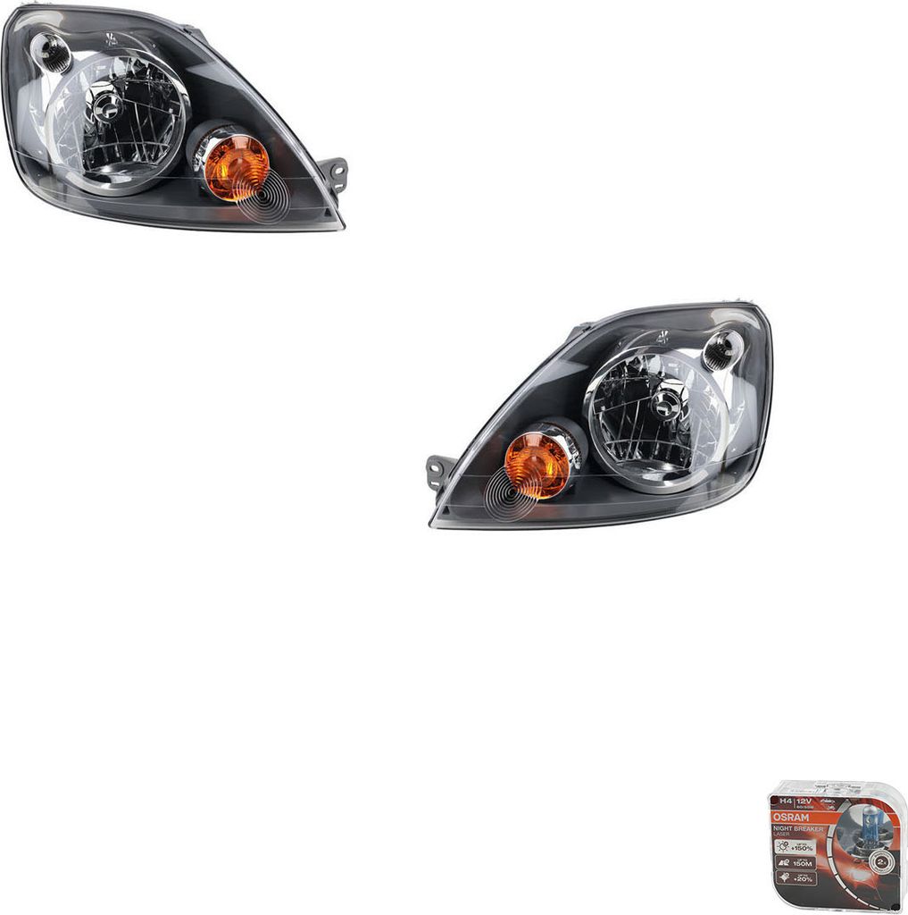 Johns, Scheinwerfer + Osram Night Breaker Laser passend für Ford Fiesta 02 05 - 08 L R 1416311 1363440 6S6113W030AD 6S6113W030CA 6S6113W030CD 1415694