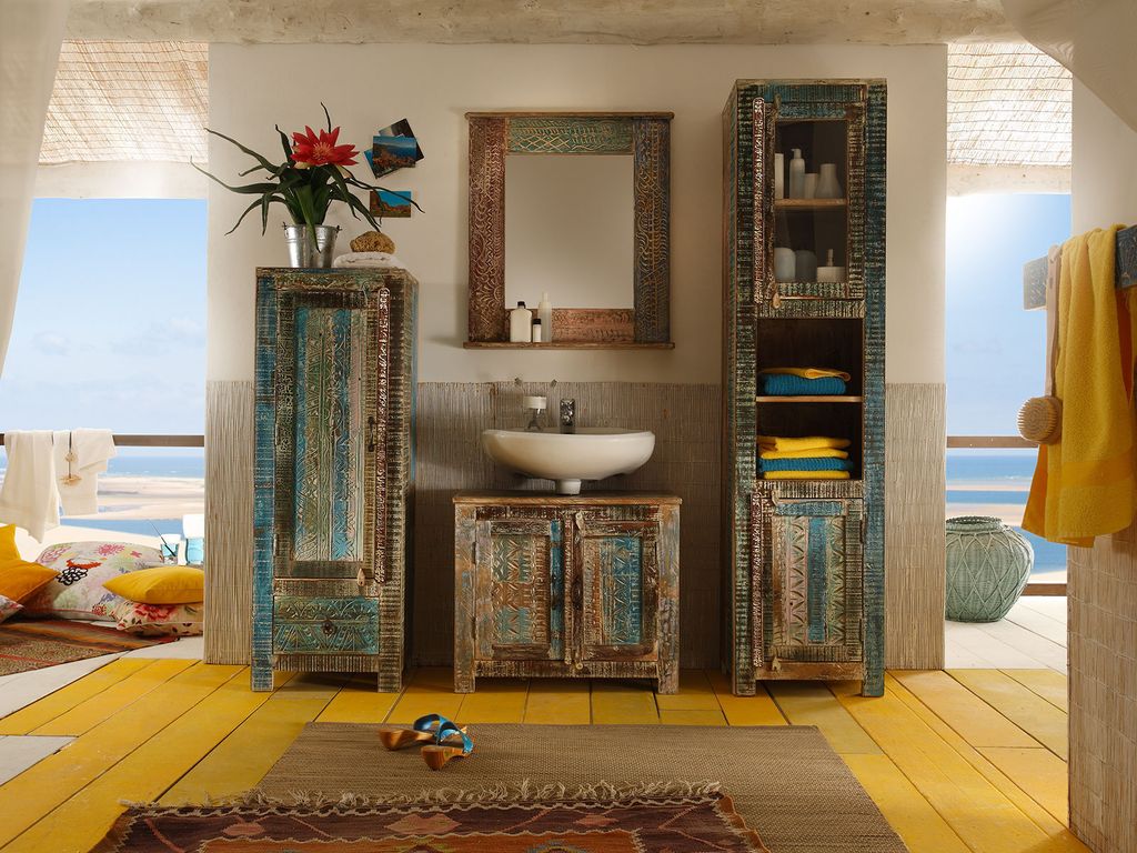Bad Hochschrank Blue Lagoon Produktbild 