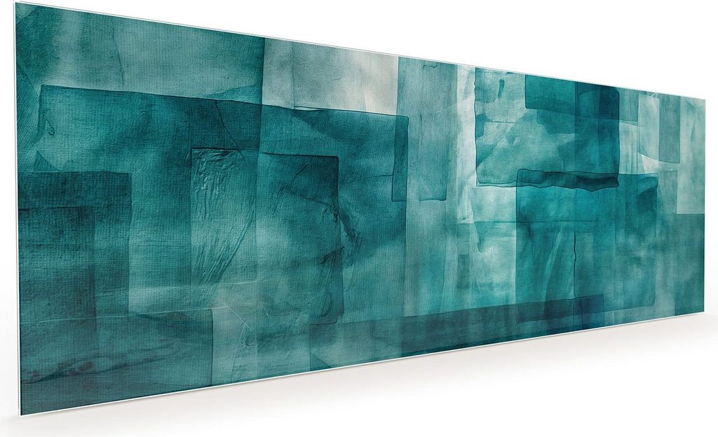 Küchenrückwand Spritzschutz Glas mit Motiv Abstrakte Formen 40 x 40 cm