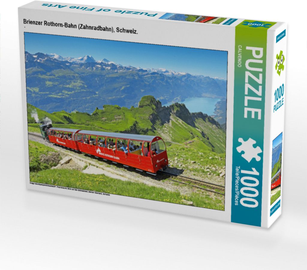 CALVENDO Puzzle Brienzer Rothorn-Bahn (Zahnradbahn), Schweiz. | 1000 Teile Lege-Größe 64x48cm Foto-Puzzle für glückliche Stunden