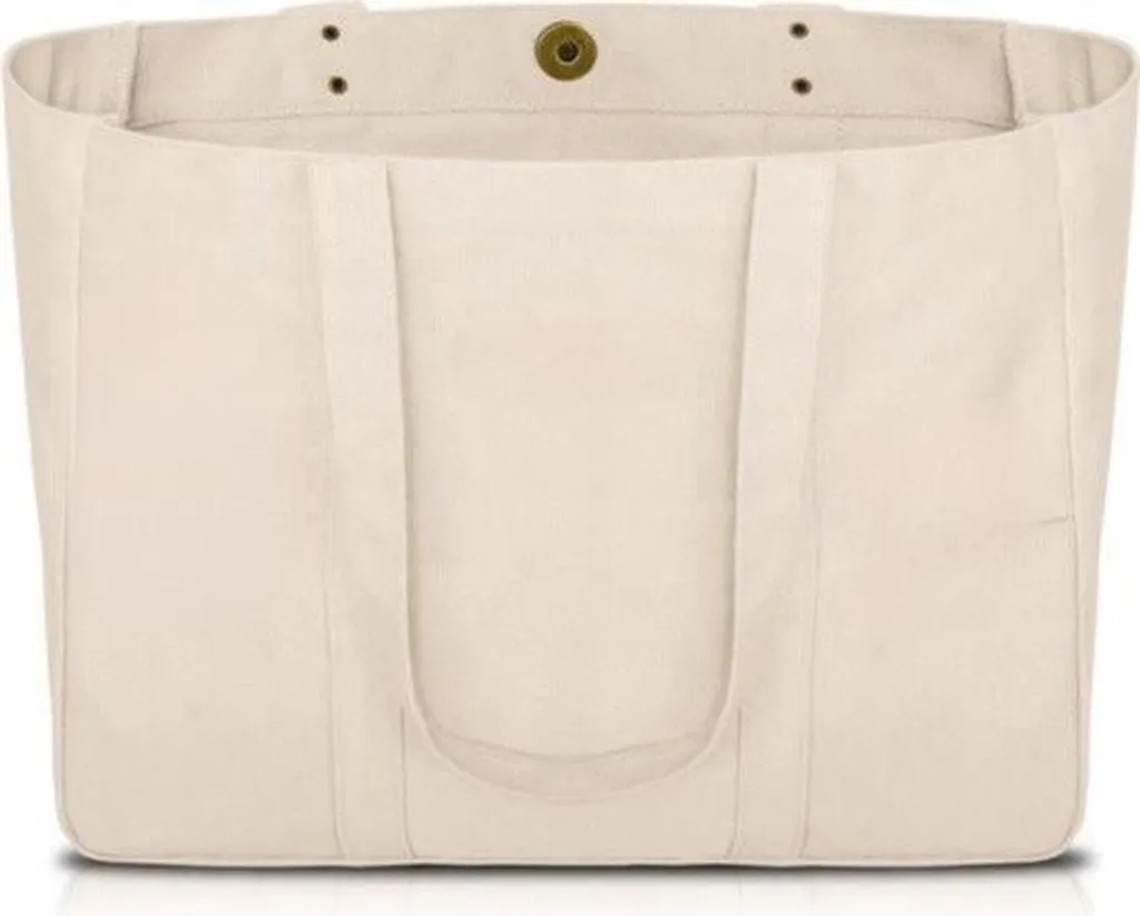 Borsa Lavoro Donna Spaziosa - Shopper in Tela con Vano Laptop 15"
